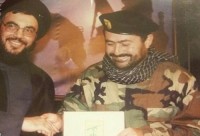 Hajj Maher with Nasrallah (Photo Credit: Al Manar) Hajj Maher with Nasrallah
