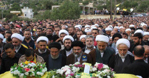 Safieddine at Al Hajj Funeral (Photo Credit: aBNA)