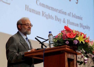 Javad Larijani on Iran Human Rights Day, 2014 (Photo Credit- ISNA)