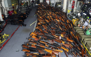 More than 2,000 weapons were found hidden in an Iranian boat off the coast of Oman that was bound for Yemen (Photo Credit: Reuters)